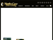 Tablet Screenshot of nambagear.com